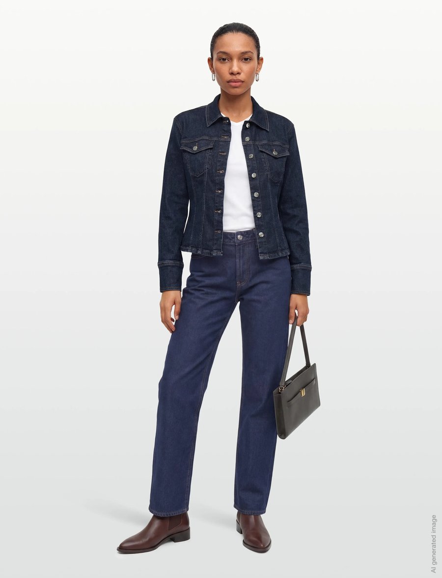 Calvin Klein Jeans - SCULPT TRUCKER SHIRT CK CLASSIC - frühlingsjacken - ck classic rinse - 0