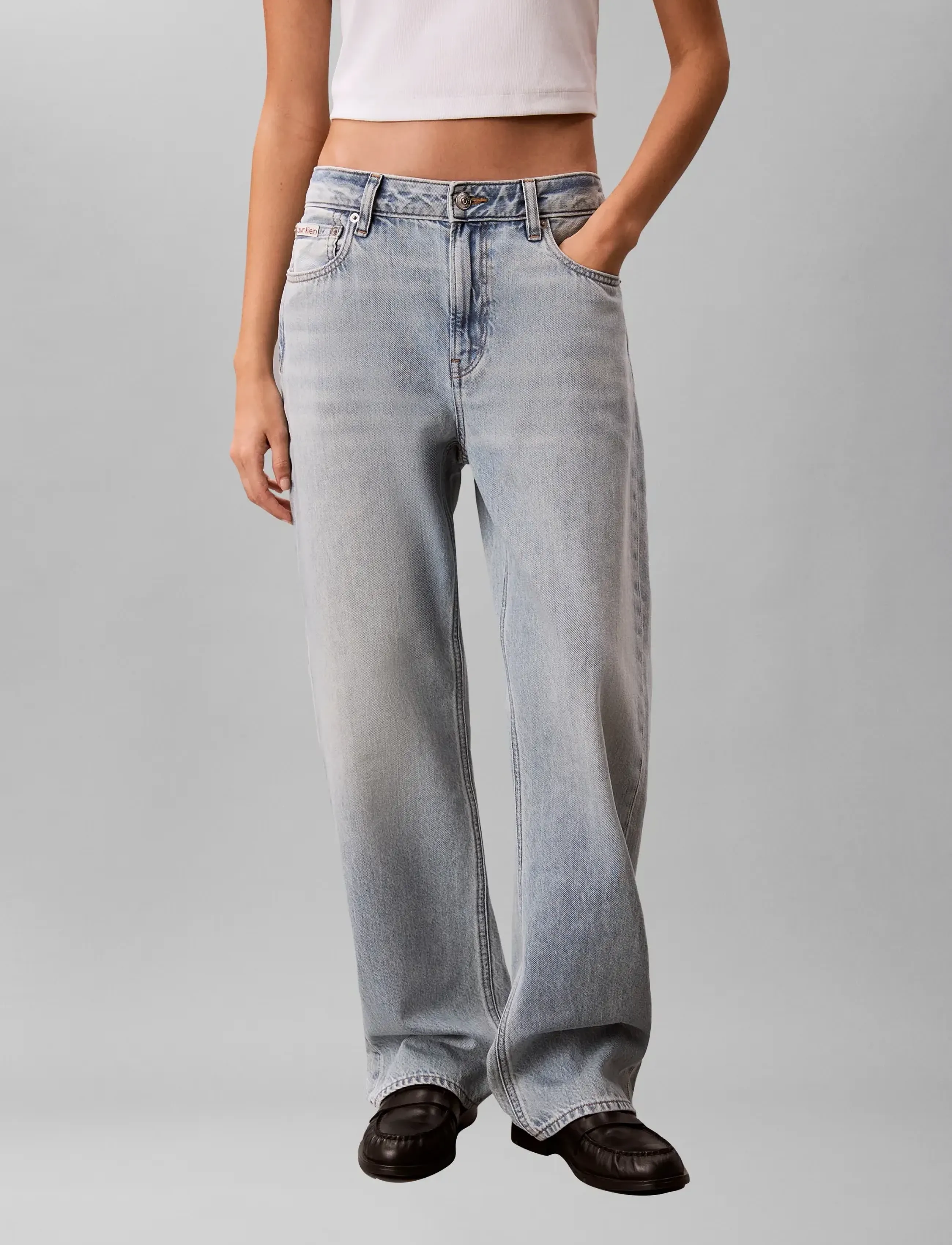 Calvin Klein Jeans 90s STRAIGHT INDIGO STONE - Kläder - INDIGO STONE / blue
