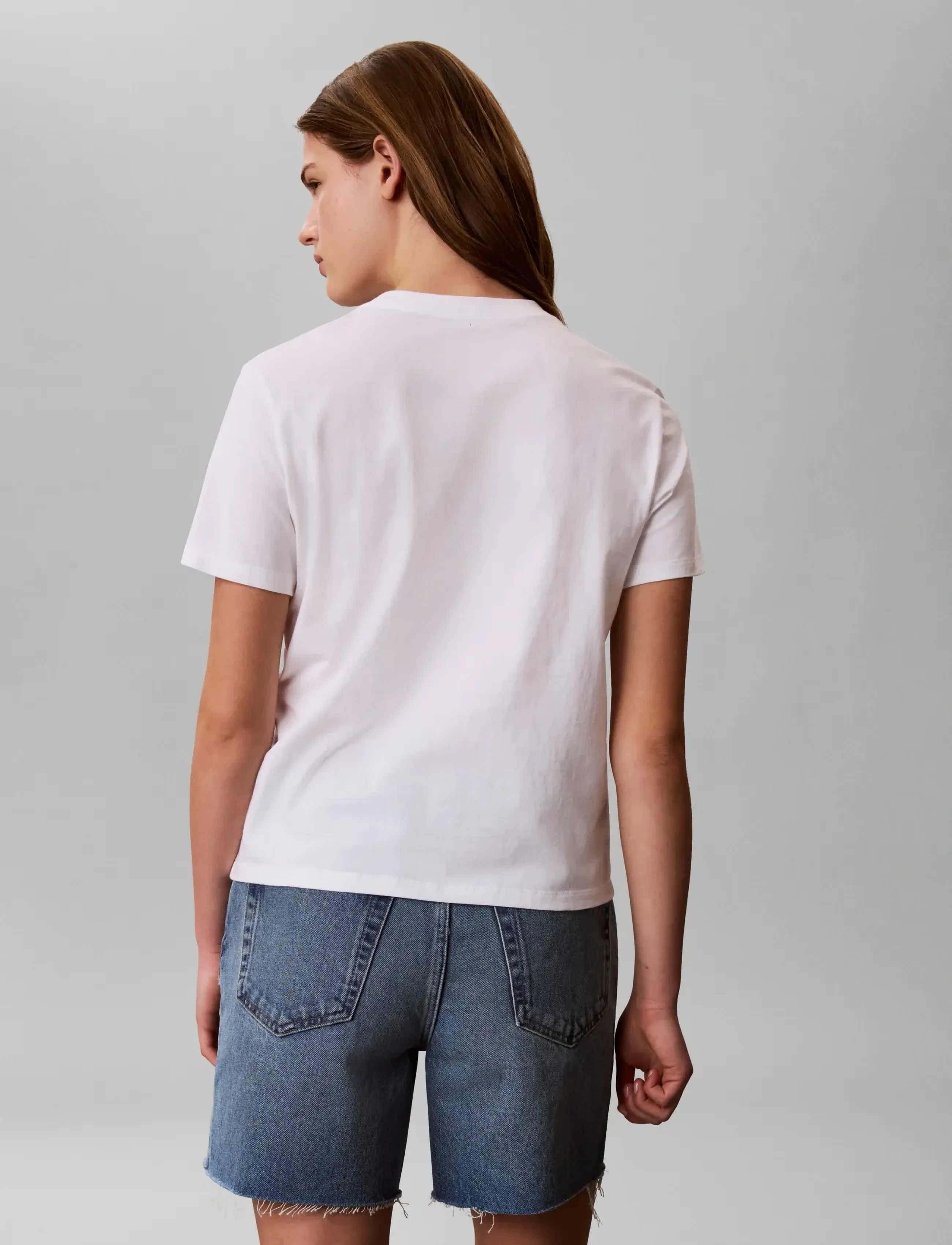 Calvin Klein Jeans - SS CLASSIC HANDWRITING LOGO TEE - t-shirts - bright white - 2