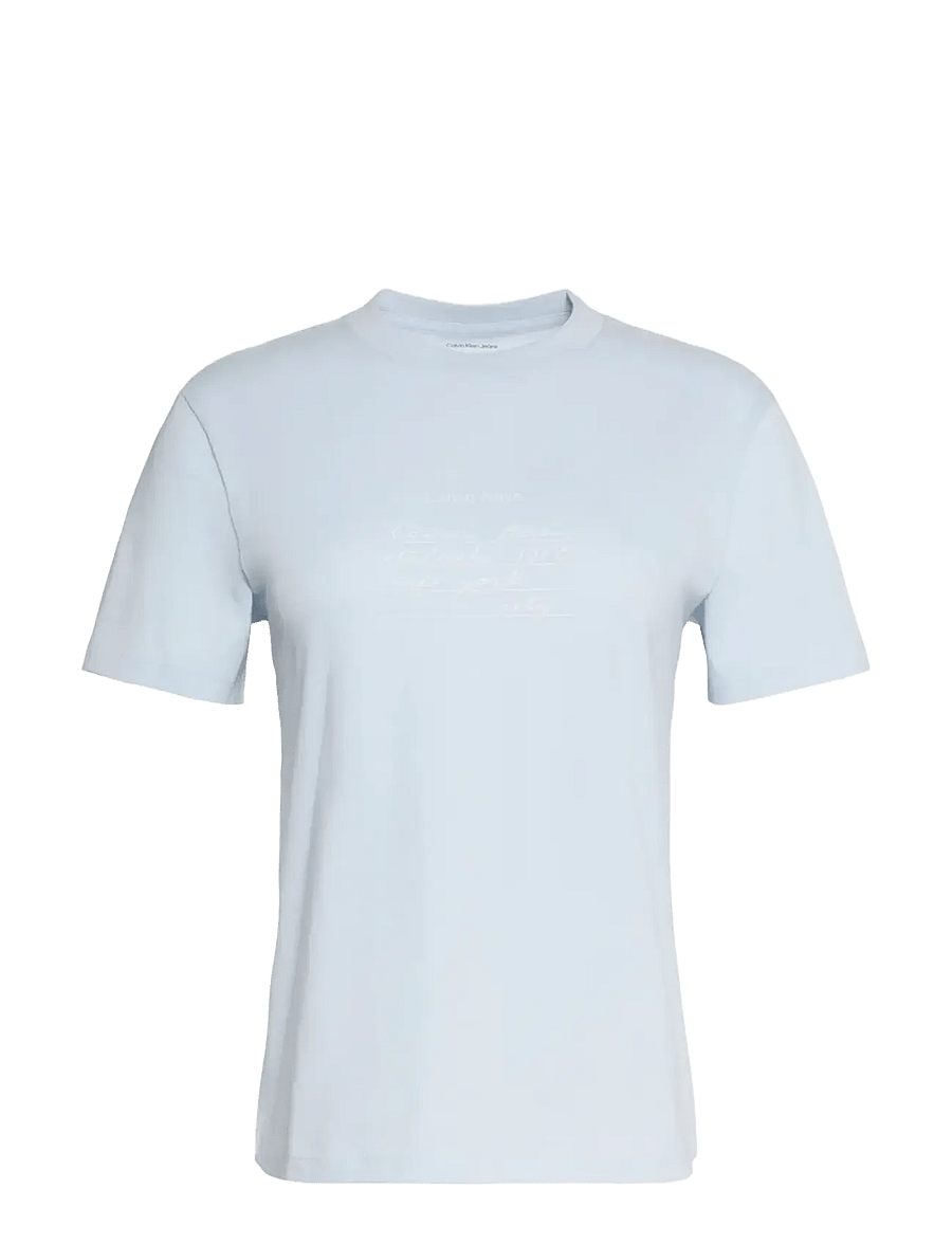 Calvin Klein Jeans - SS CLASSIC HANDWRITING LOGO TEE - t-särgid - plein air - 1