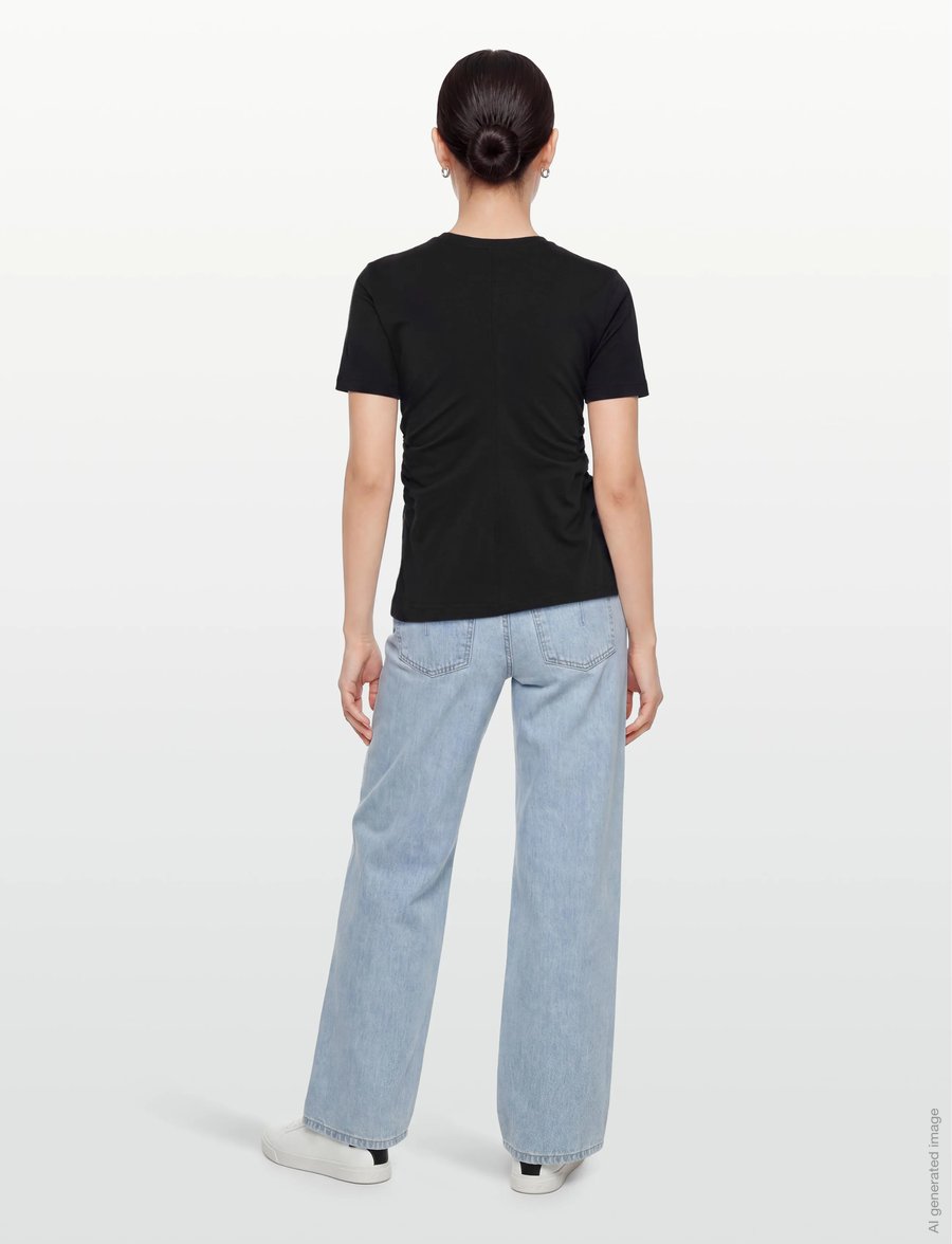 Calvin Klein Jeans - SS SLIM LOGO INITIAL TEE - t-shirts - black - 4