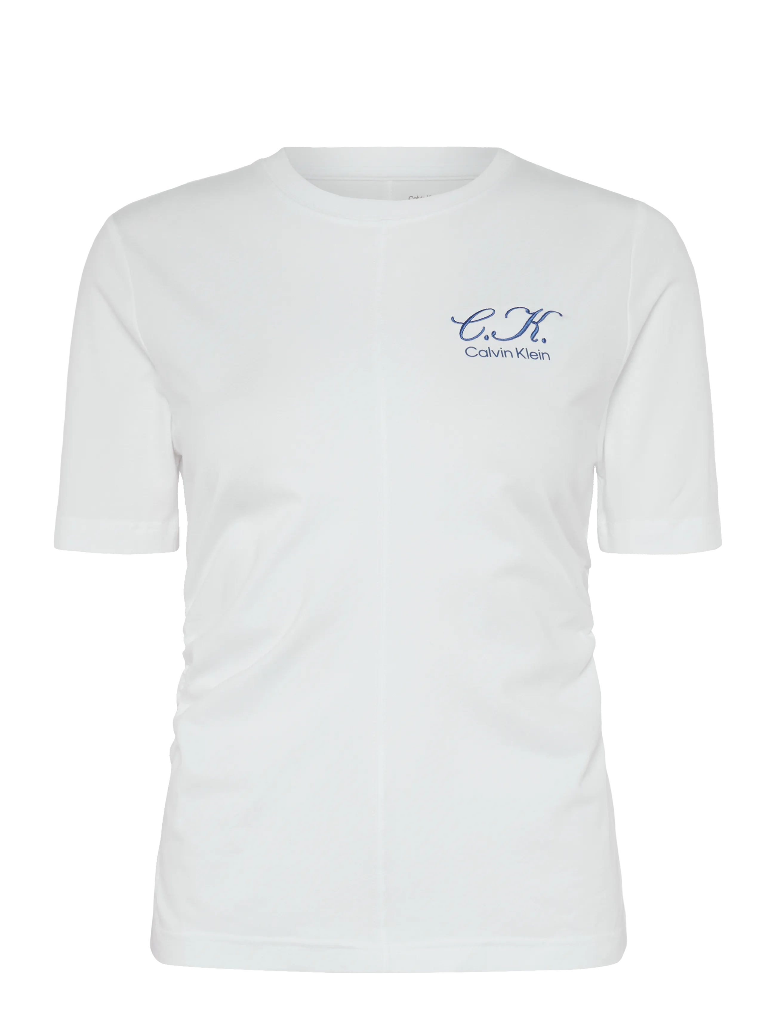 CALVIN KLEIN JEANS Ss Slim Logo Initial Tee Weiß - M - Damen