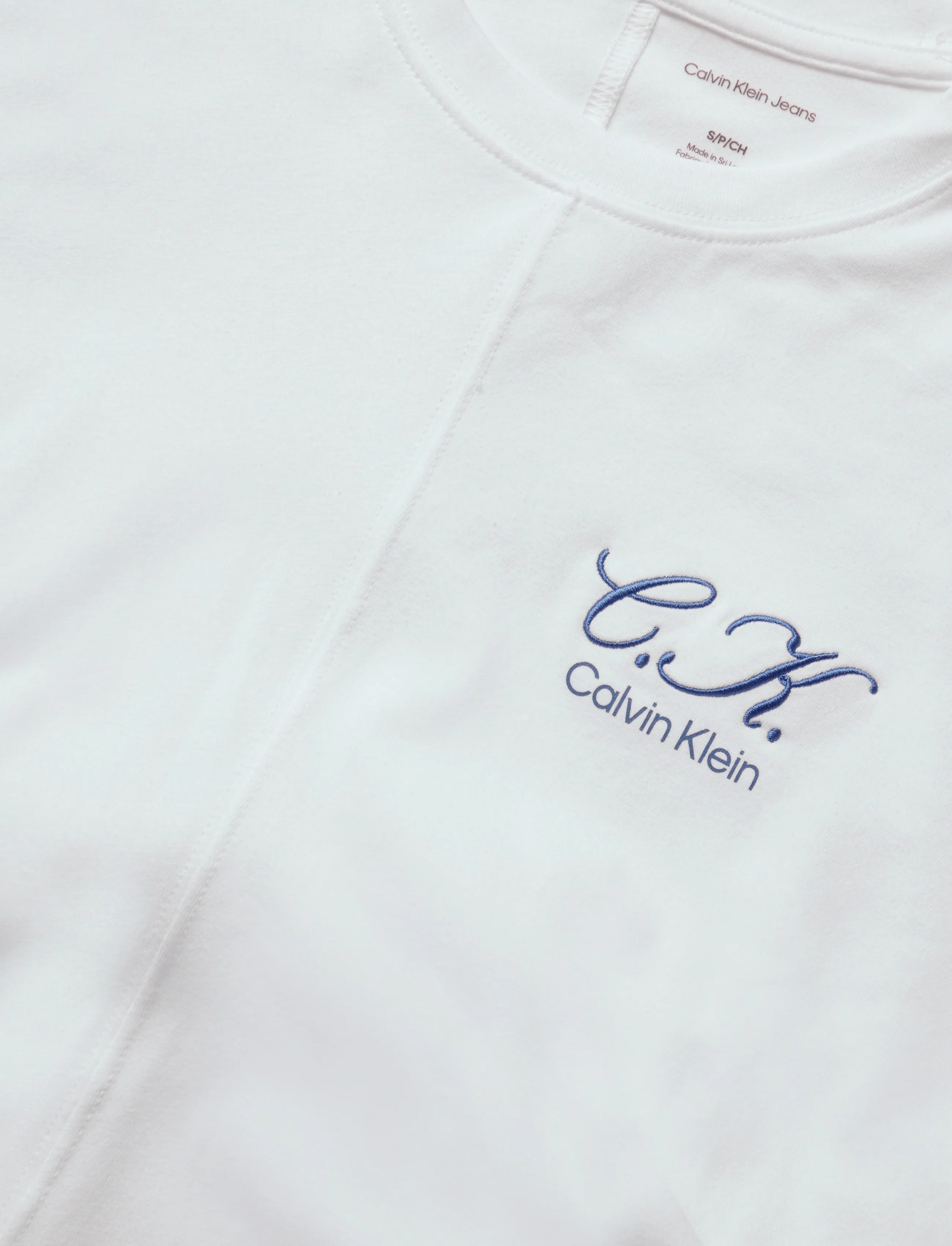Calvin Klein Jeans - SS SLIM LOGO INITIAL TEE - bright white - 2