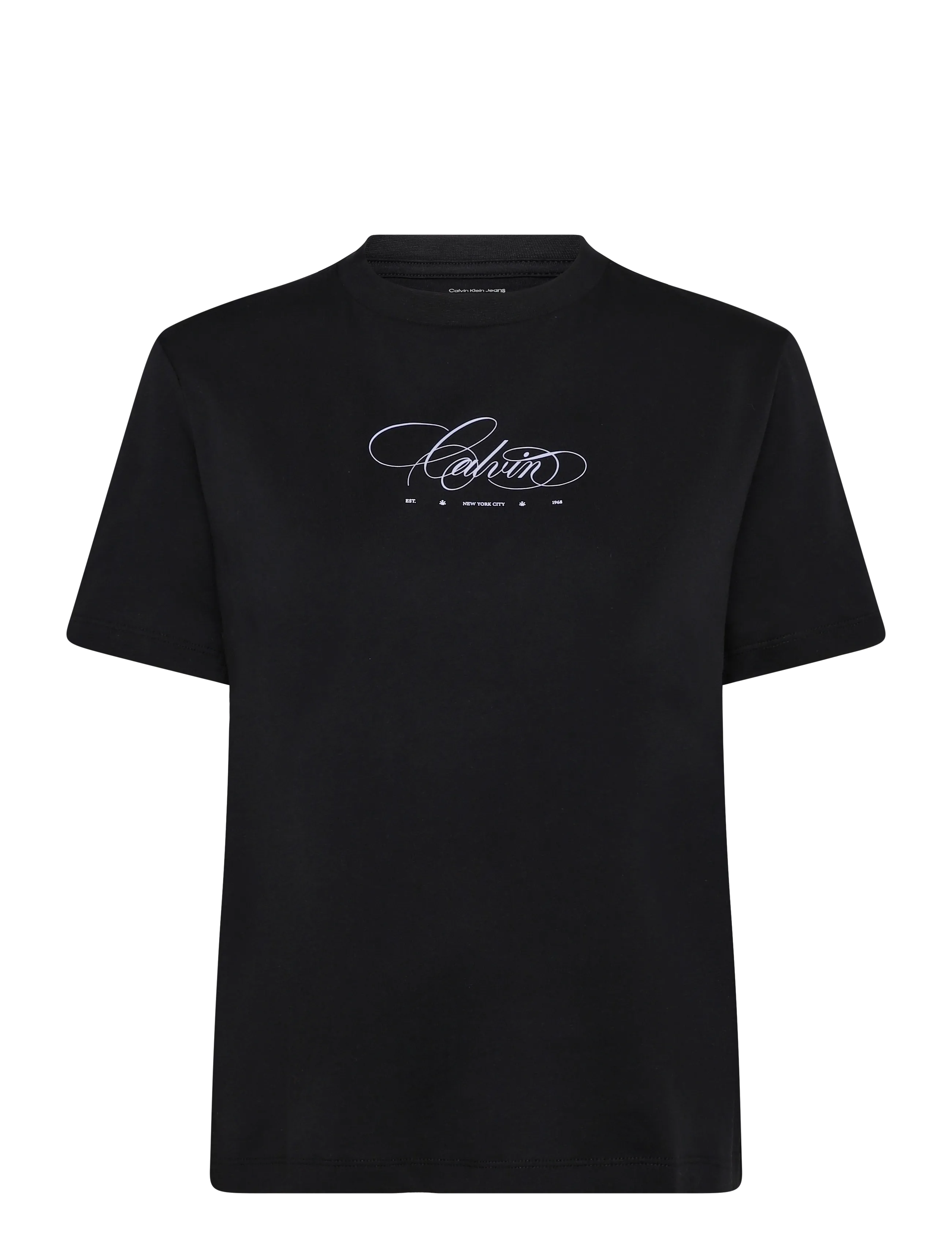 Calvin Klein Jeans SS CLASSIC SCRIPT CALVIN TEE - T-särgid ja topid - BLACK / black