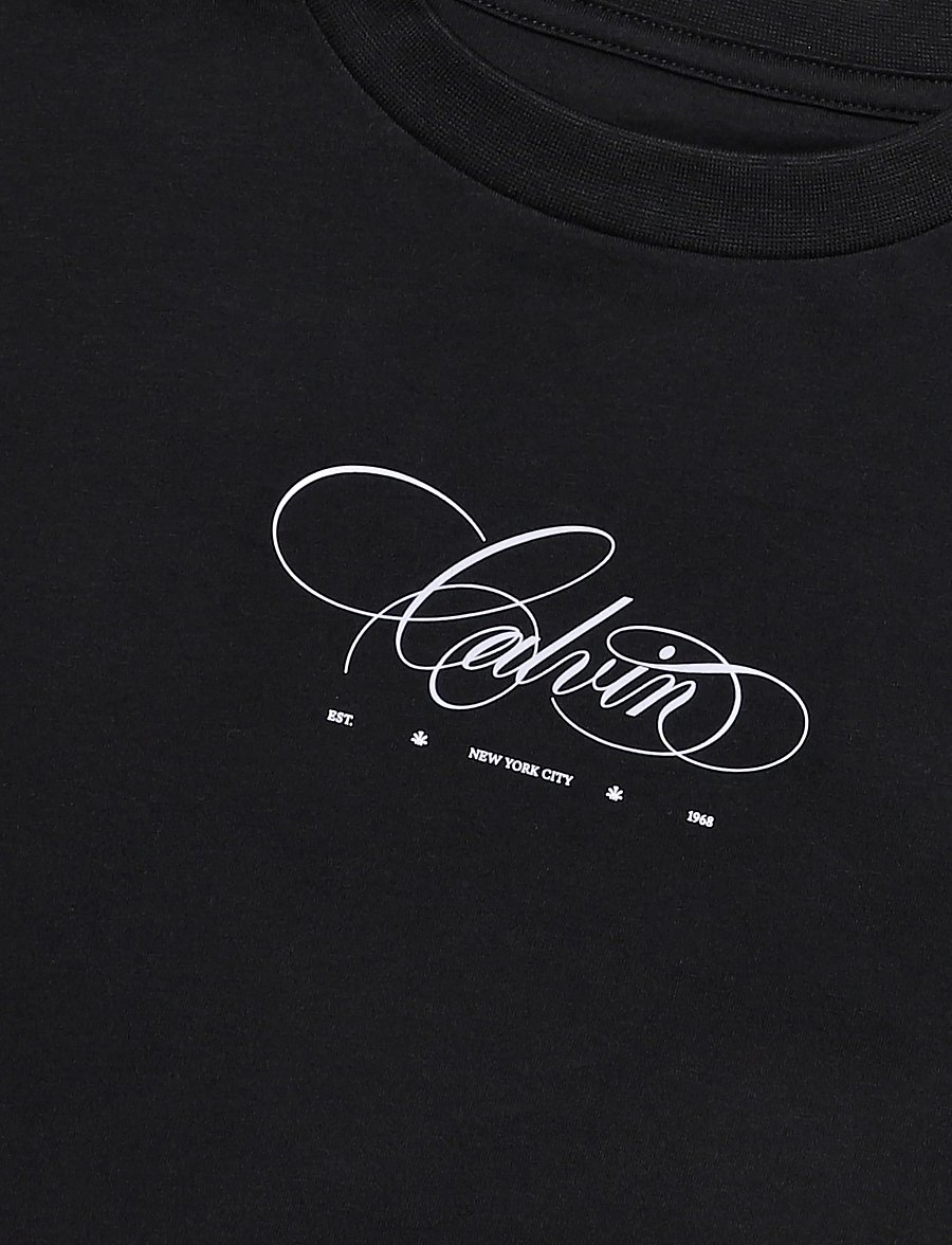 Calvin Klein Jeans - SS CLASSIC SCRIPT CALVIN TEE - t-shirts - black - 2