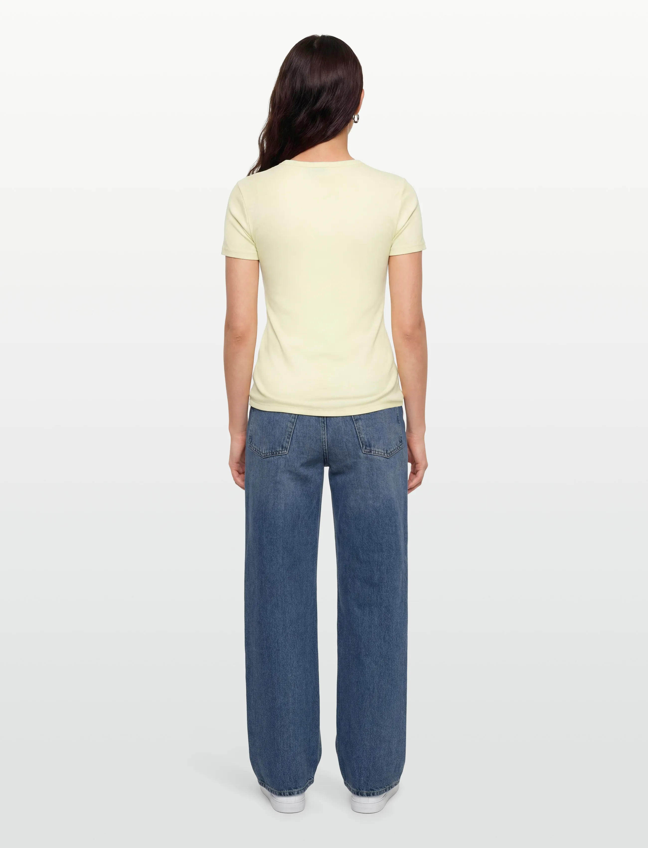 Calvin Klein Jeans - SS CONTOUR RIB LOGO RINGER TEE - t-shirts - green essence - 4