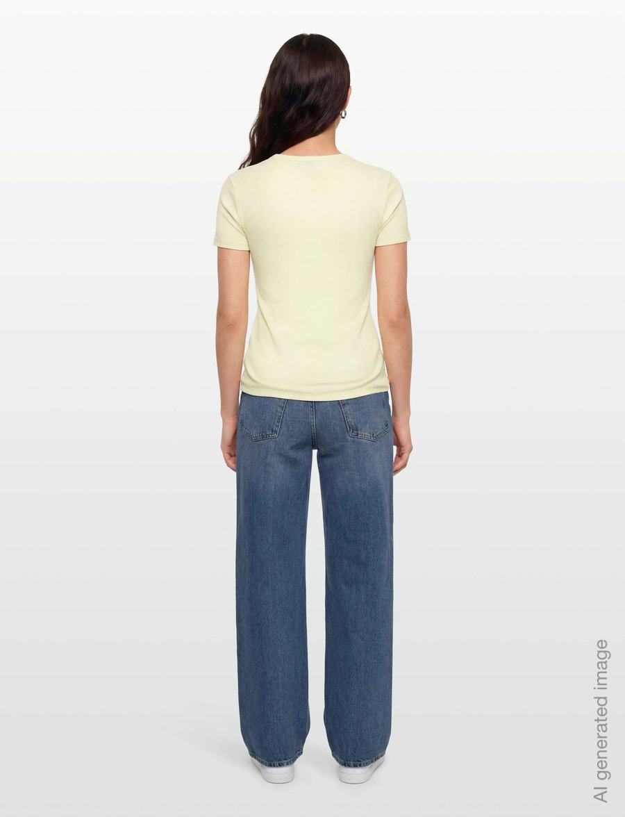 Calvin Klein Jeans - SS CONTOUR RIB LOGO RINGER TEE - t-särgid - green essence - 4