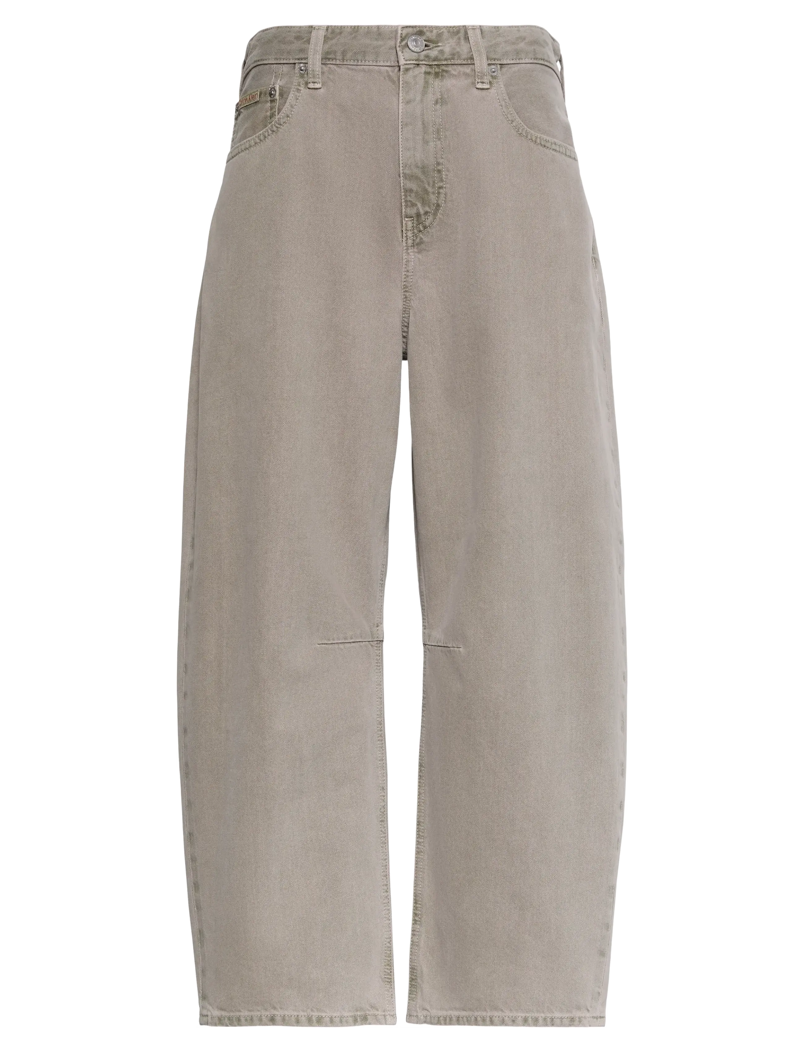 Calvin Klein Jeans Cropped Barrel Jean Grey Sage, 30, Jeans, Grau - Frauen