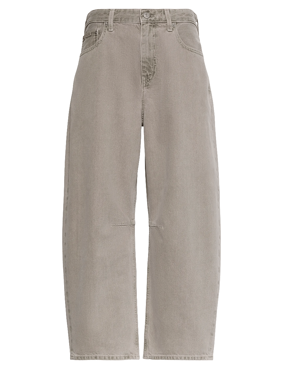 Calvin Klein Jeans - CROPPED BARREL JEAN GREY SAGE - barrel jeans - grey sage - 0