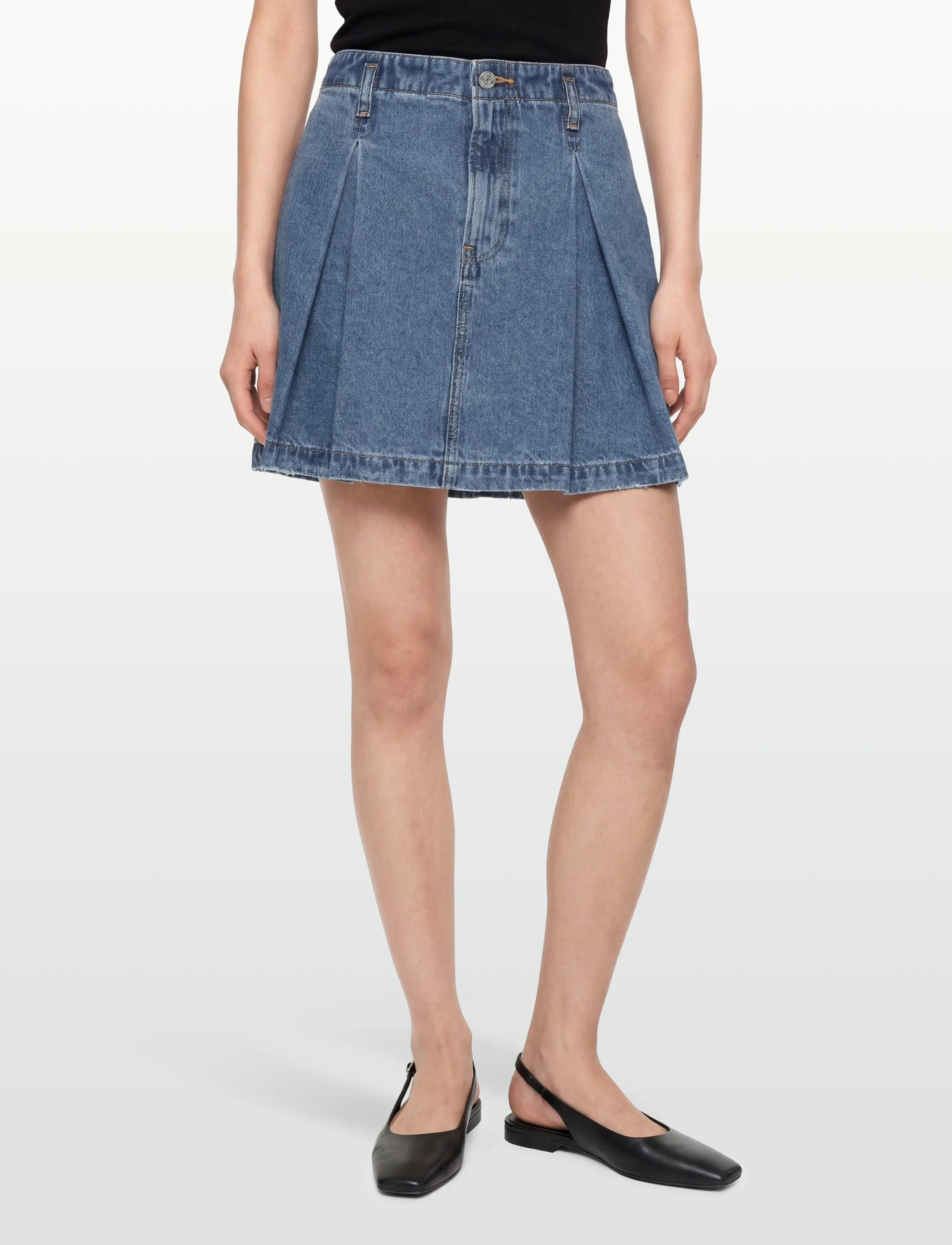 Calvin Klein Jeans - PLEATED DENIM MINI SKIRT TINTED - plisserede nederdele - tinted airway - 3