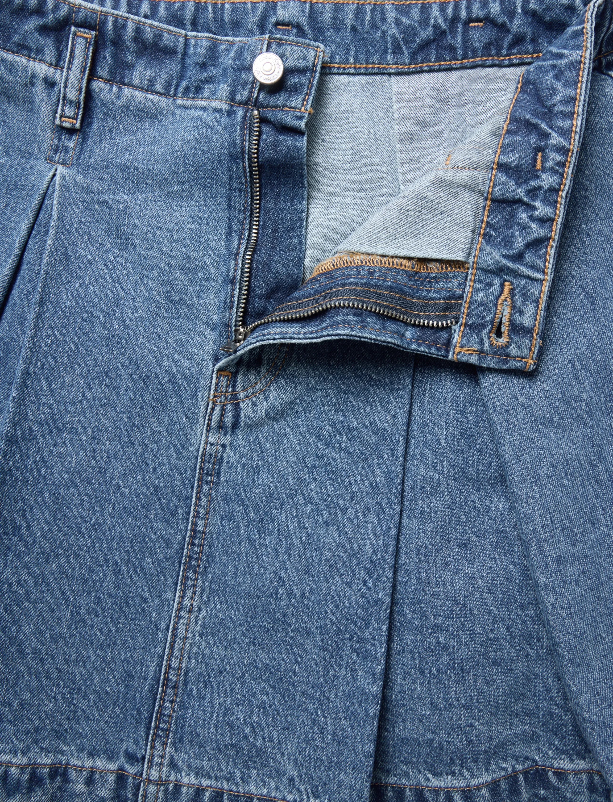 Calvin Klein Jeans - PLEATED DENIM MINI SKIRT TINTED - plisserede nederdele - tinted airway - 5