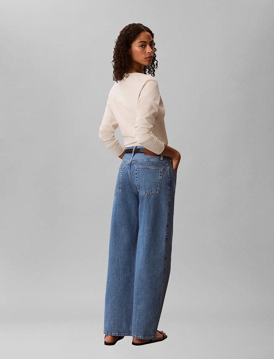 Calvin Klein Jeans - THE WIDE LEG RADIO BLUES - wide leg jeans - radio blues - 3