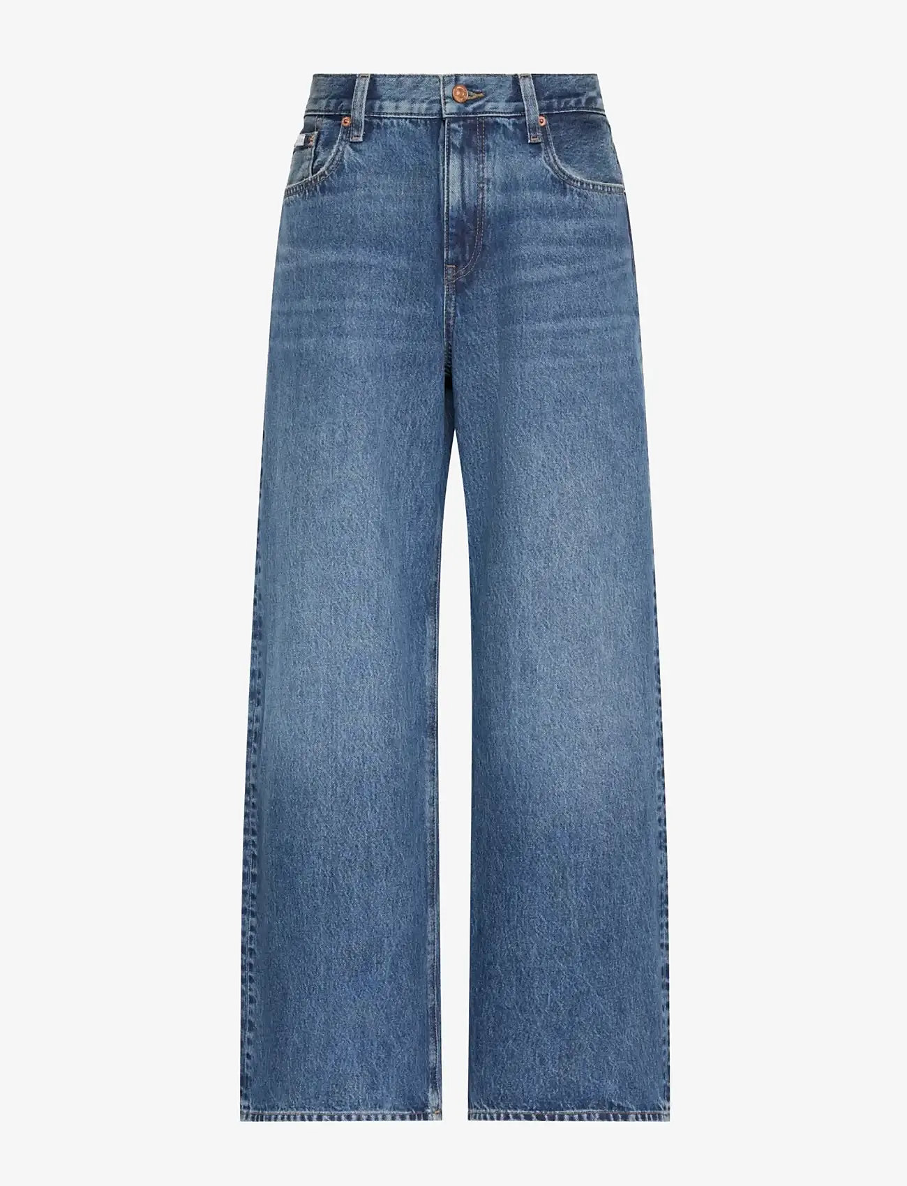 Calvin Klein Jeans - LOW RISE BAGGY BLUE RODEO - hosen mit weitem bein - blue rodeo - 1