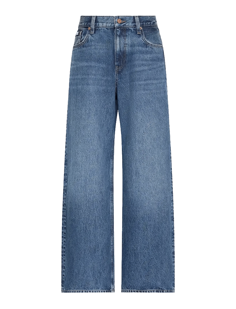 Calvin Klein Jeans - LOW RISE BAGGY BLUE RODEO - hosen mit weitem bein - blue rodeo - 1