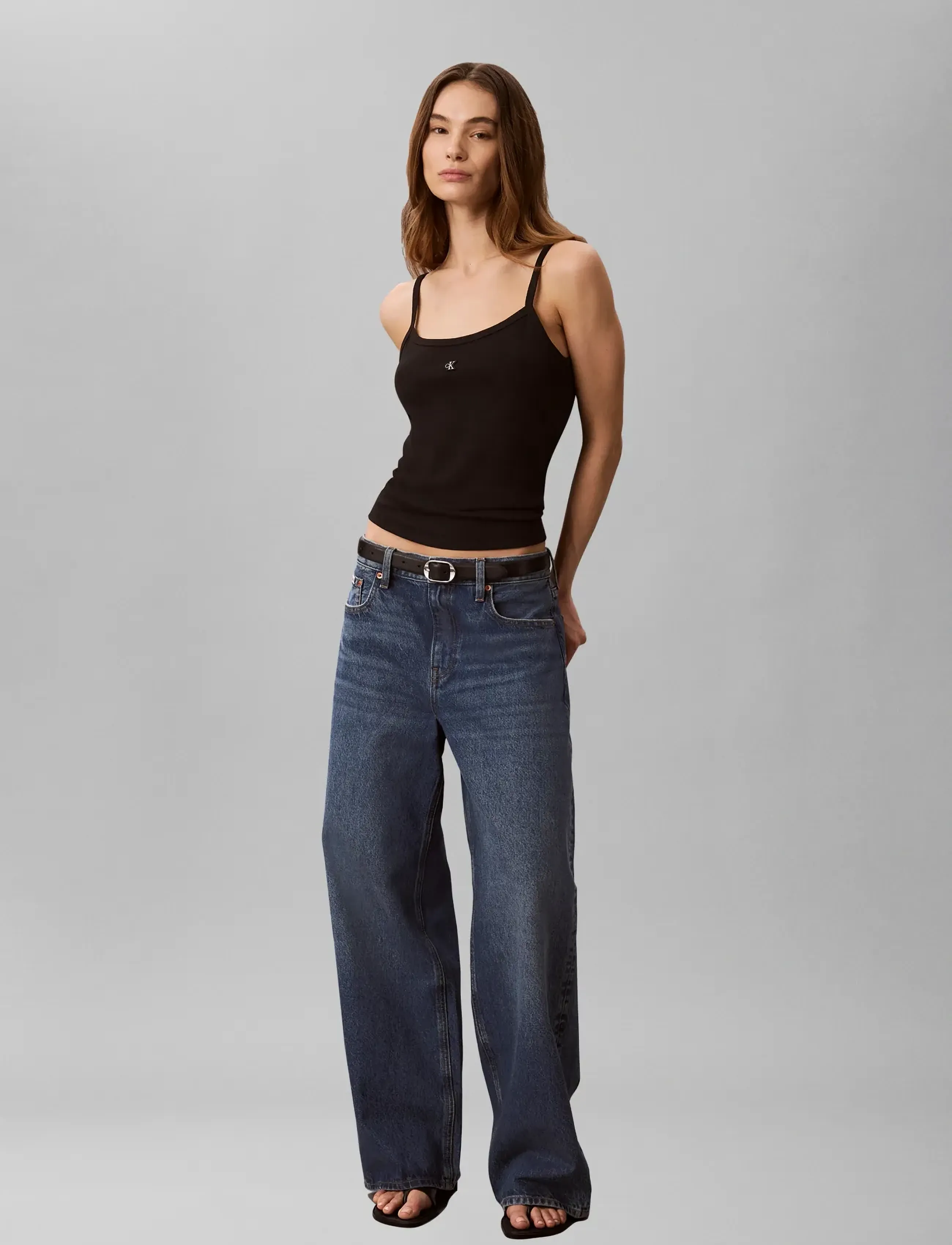 Calvin Klein Jeans - LOW RISE BAGGY BLUE RODEO - hosen mit weitem bein - blue rodeo - 4