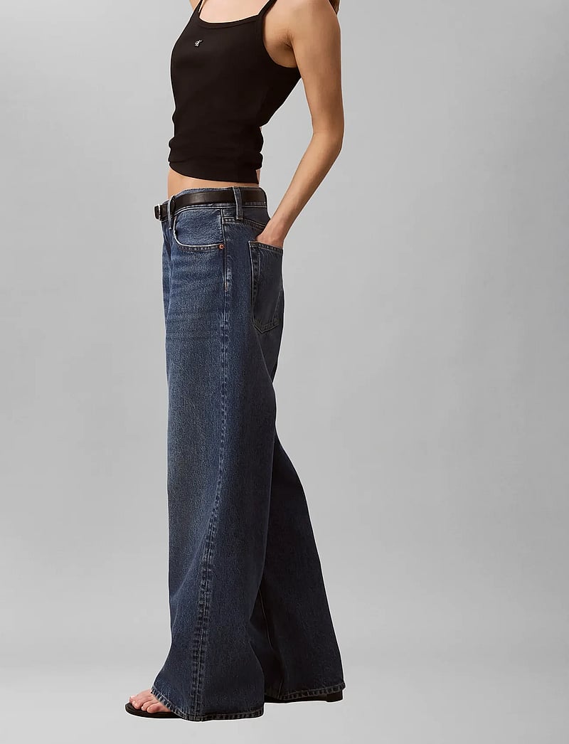 Calvin Klein Jeans - LOW RISE BAGGY BLUE RODEO - hosen mit weitem bein - blue rodeo - 5