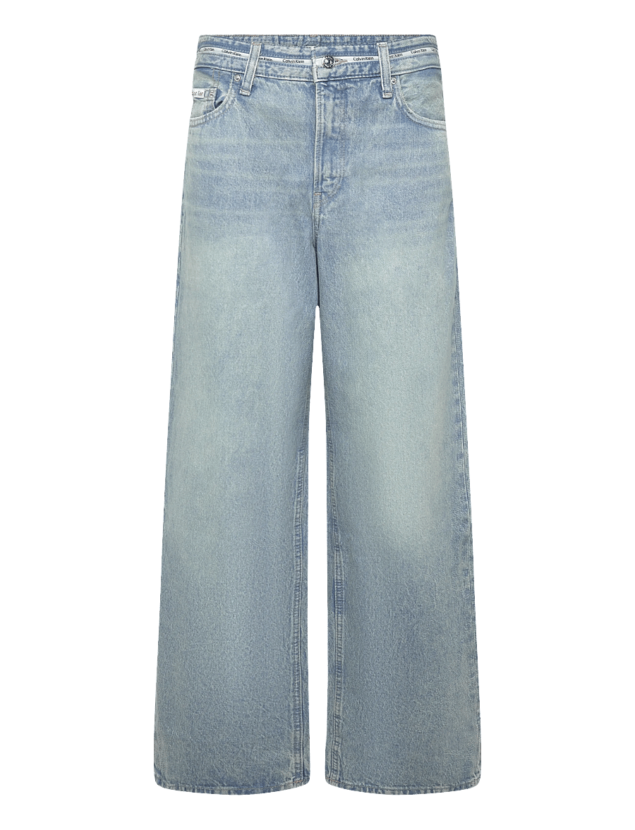 Calvin Klein Jeans - LOW RISE BAGGY FRESH WATER - hosen mit weitem bein - fresh water - 0