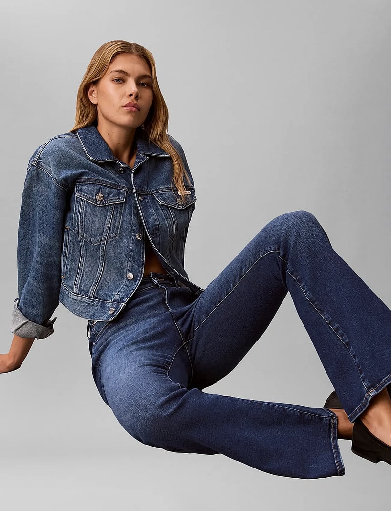 Calvin Klein Jeans - HIGH RISE FLARE MIDTOWN BLUE - schlaghosen - midtown blue - 4