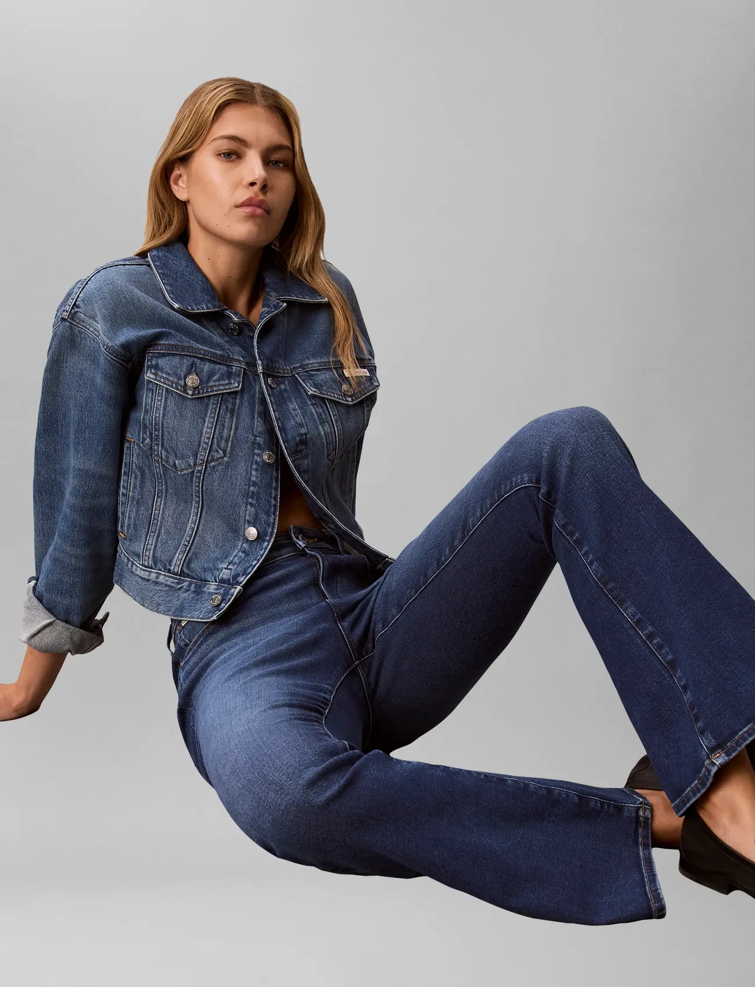 Calvin Klein Jeans - HIGH RISE FLARE MIDTOWN BLUE - flared jeans - midtown blue - 4