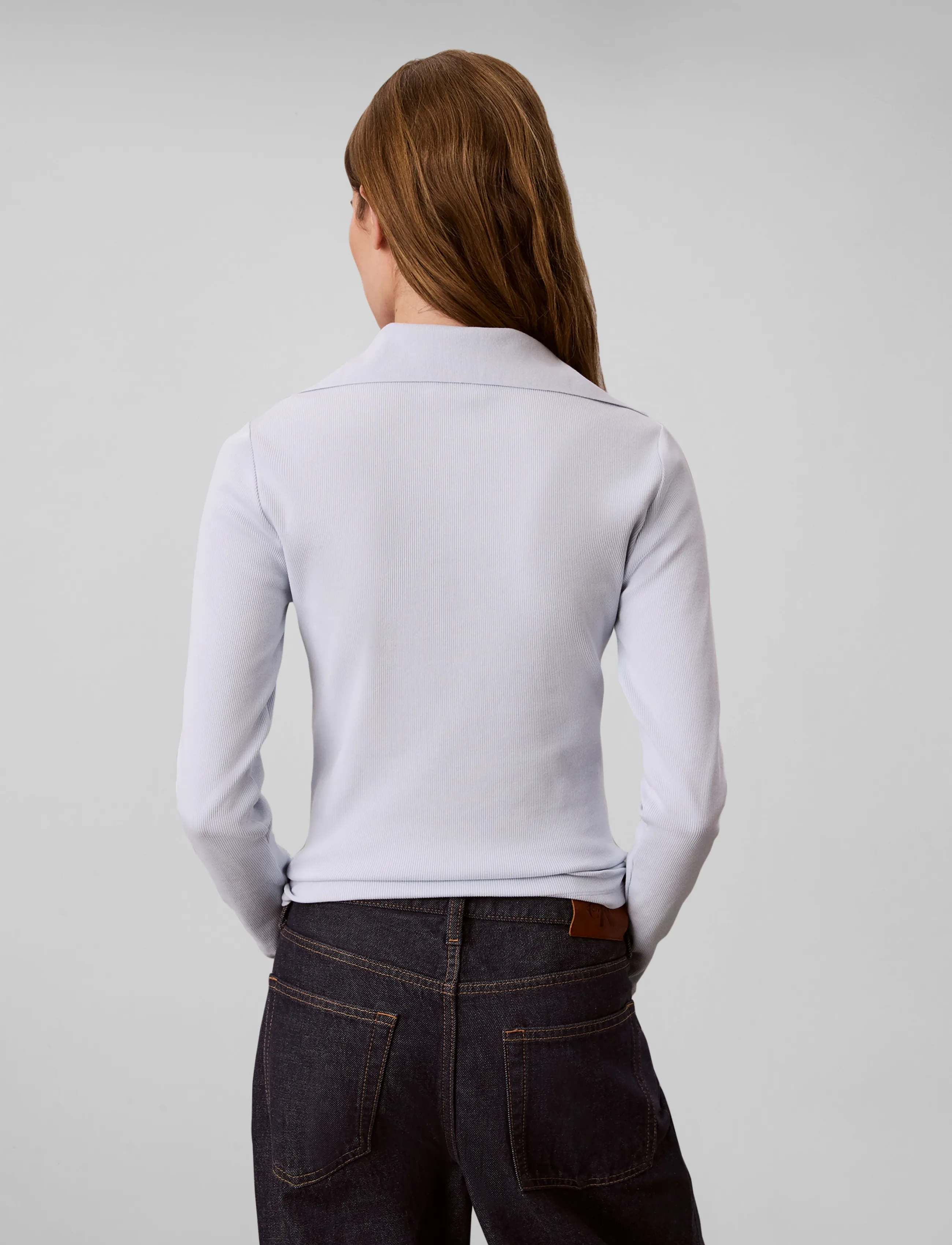 Calvin Klein Jeans - LS WVN LABEL TNECK HENLEY - poloer - plein air - 2