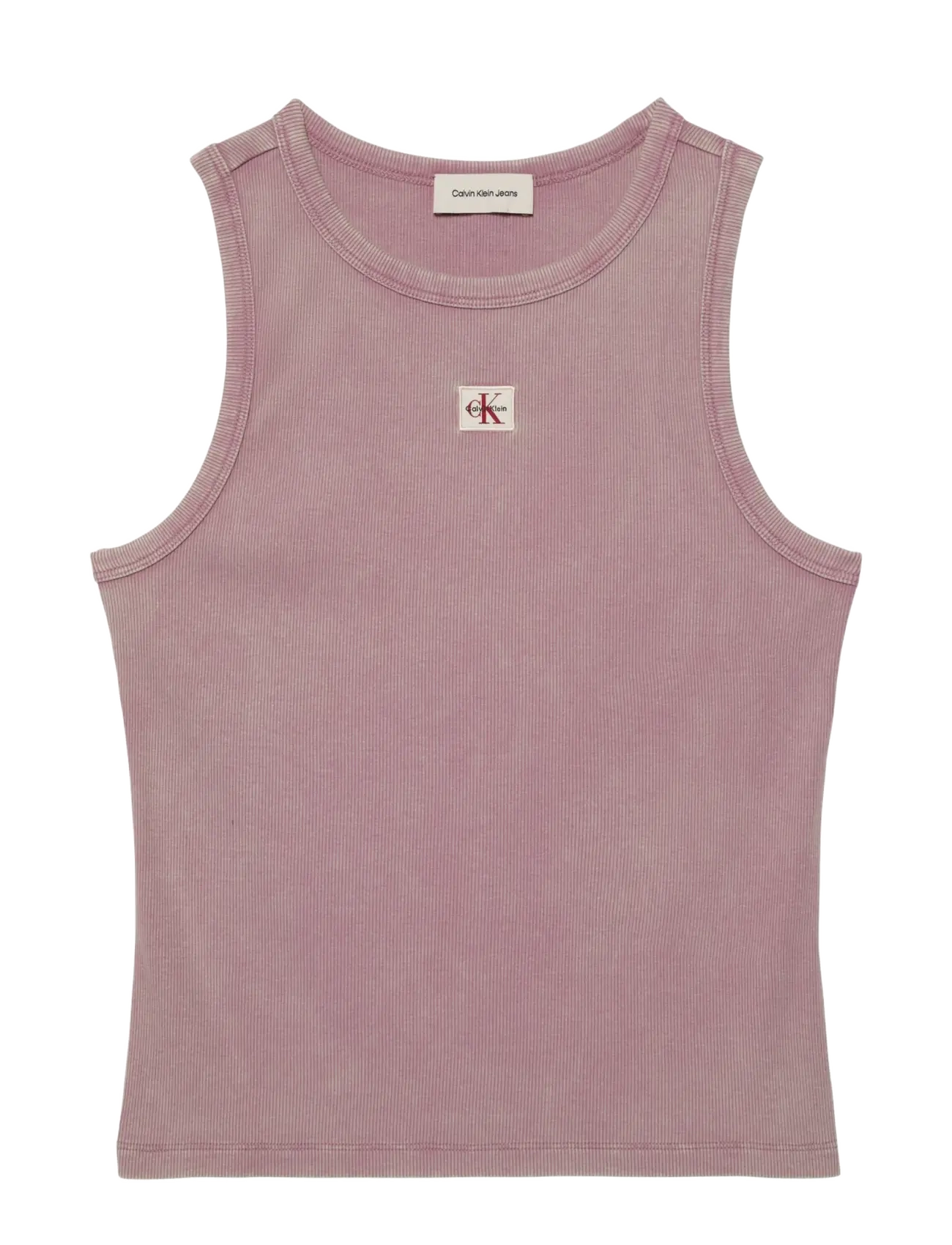 Calvin Klein Jeans - SL WOVEN LABEL TANK - WASHED - tanktops - dusky orchid - 1