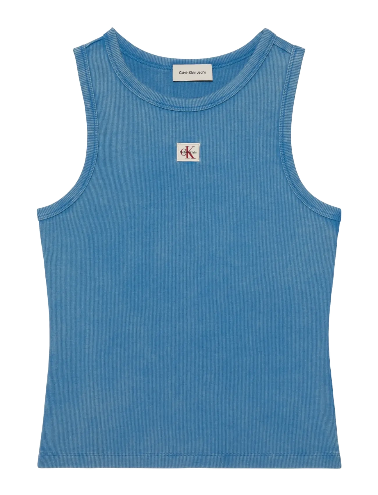Calvin Klein Jeans - SL WOVEN LABEL TANK - WASHED - varrukateta topid - winter blue - 1
