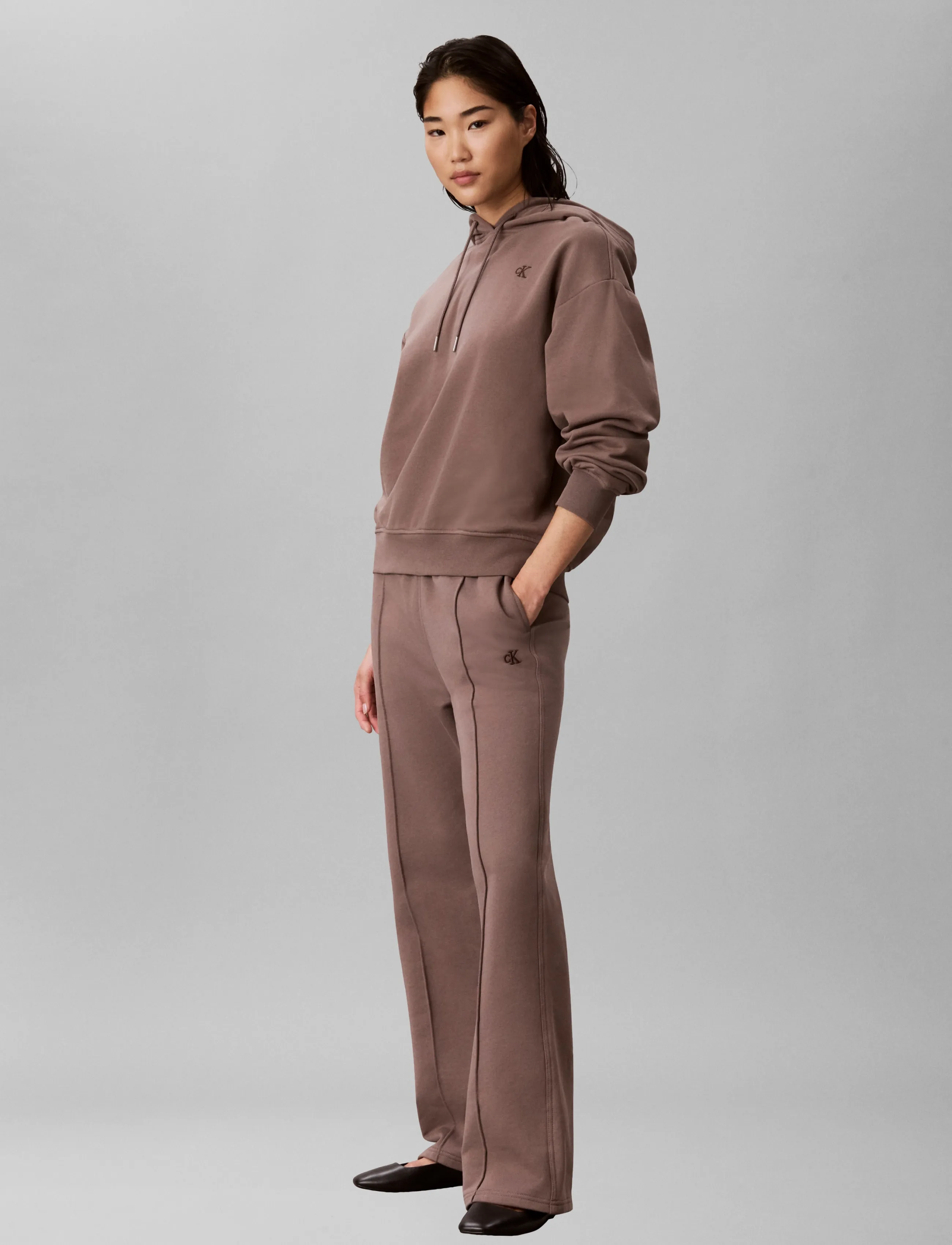 Calvin Klein Jeans - LS MONOGRAM TERRY TRACKPANT - everyday style - iron - 5