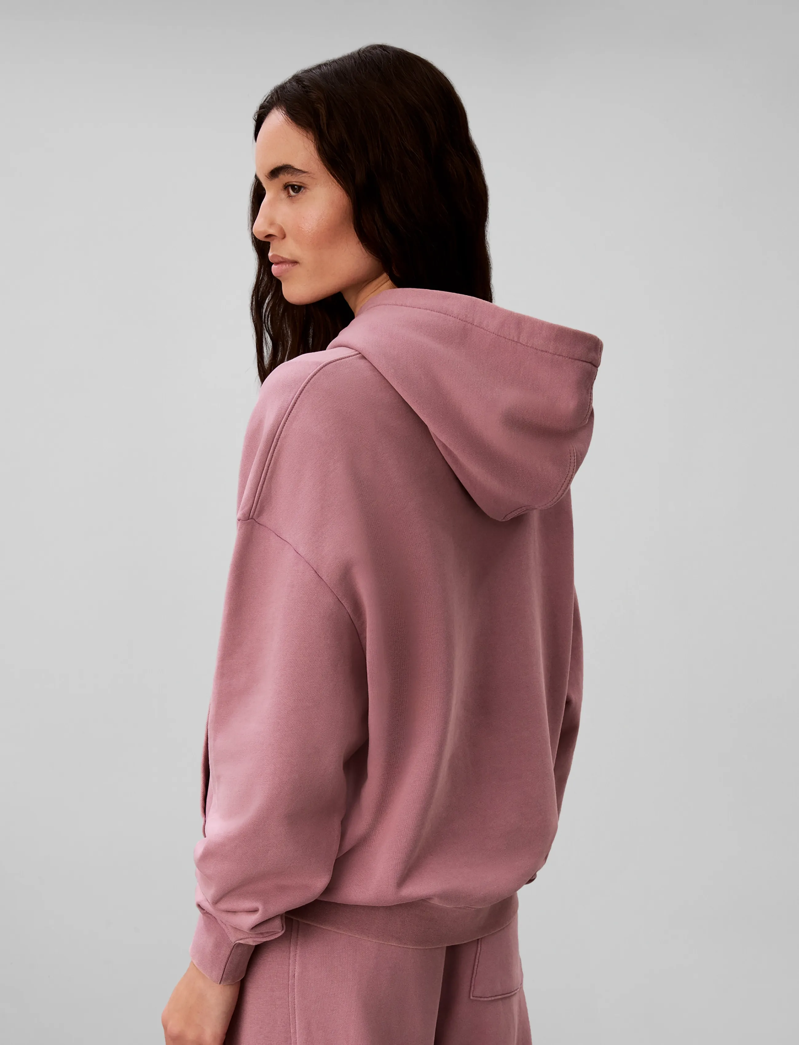 Calvin Klein Jeans - LS WOVEN LABEL TERRY PO HOODIE - - hættetrøjer - dusky orchid - 2