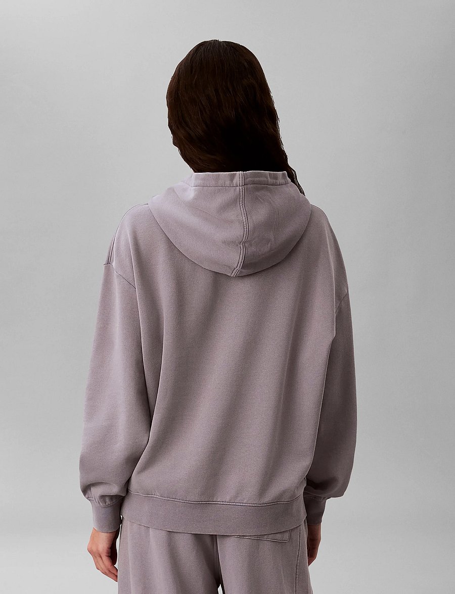 Calvin Klein Jeans - LS WOVEN LABEL TERRY PO HOODIE - - hættetrøjer - quicksilver - 2
