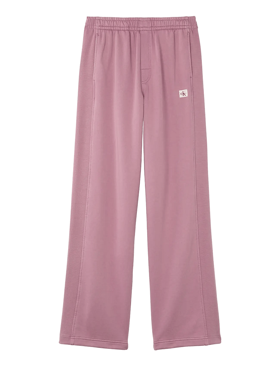 Calvin Klein Jeans - WOVEN LABEL TERRY PANT - WASHED - igapäevane stiil - dusky orchid - 1