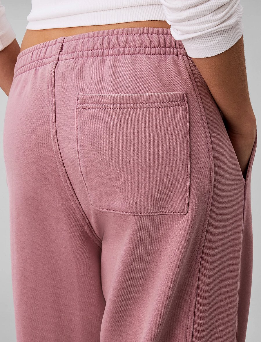 Calvin Klein Jeans - WOVEN LABEL TERRY PANT - WASHED - igapäevane stiil - dusky orchid - 5