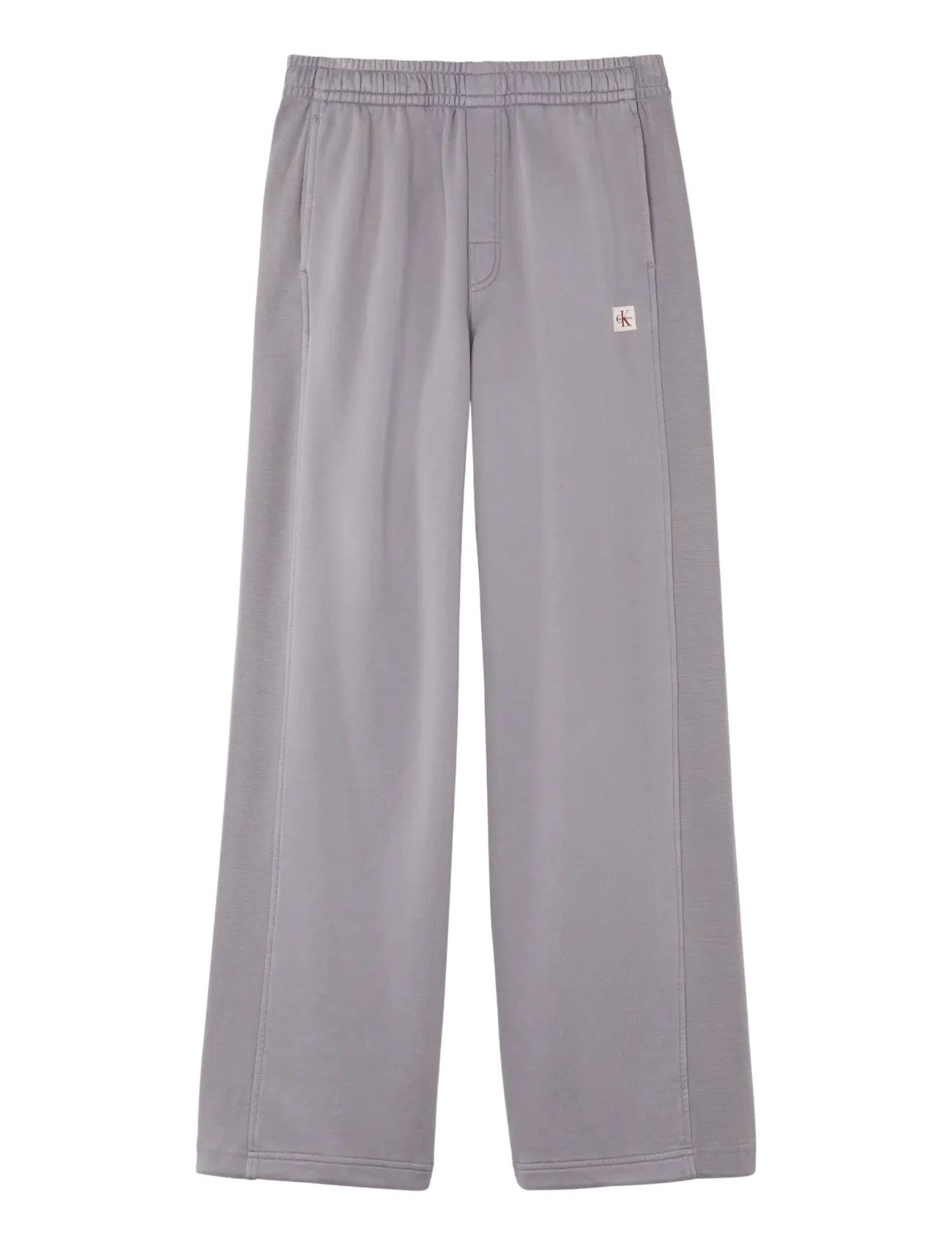 Calvin Klein Jeans - WOVEN LABEL TERRY PANT - WASHED - hverdags stil - quicksilver - 1