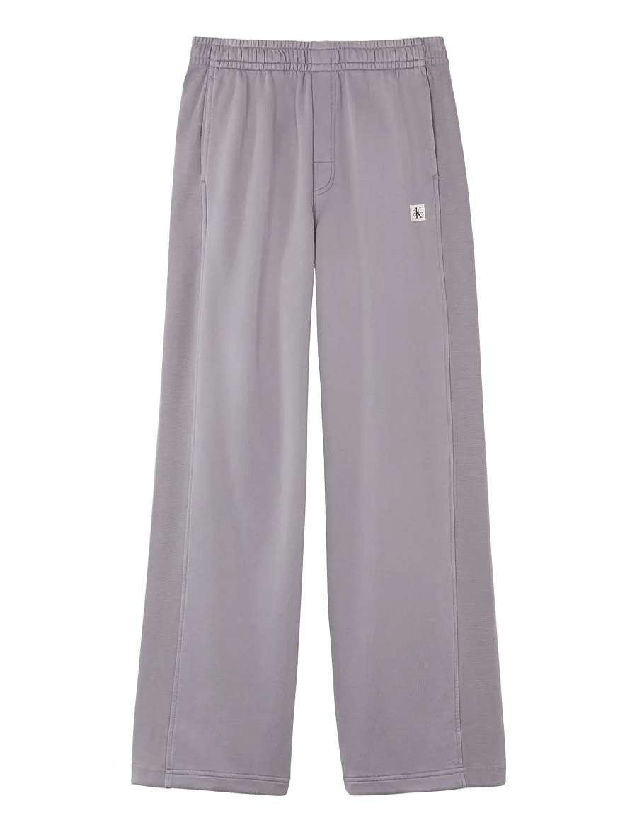 Calvin Klein Jeans - WOVEN LABEL TERRY PANT - WASHED - hverdags stil - quicksilver - 1