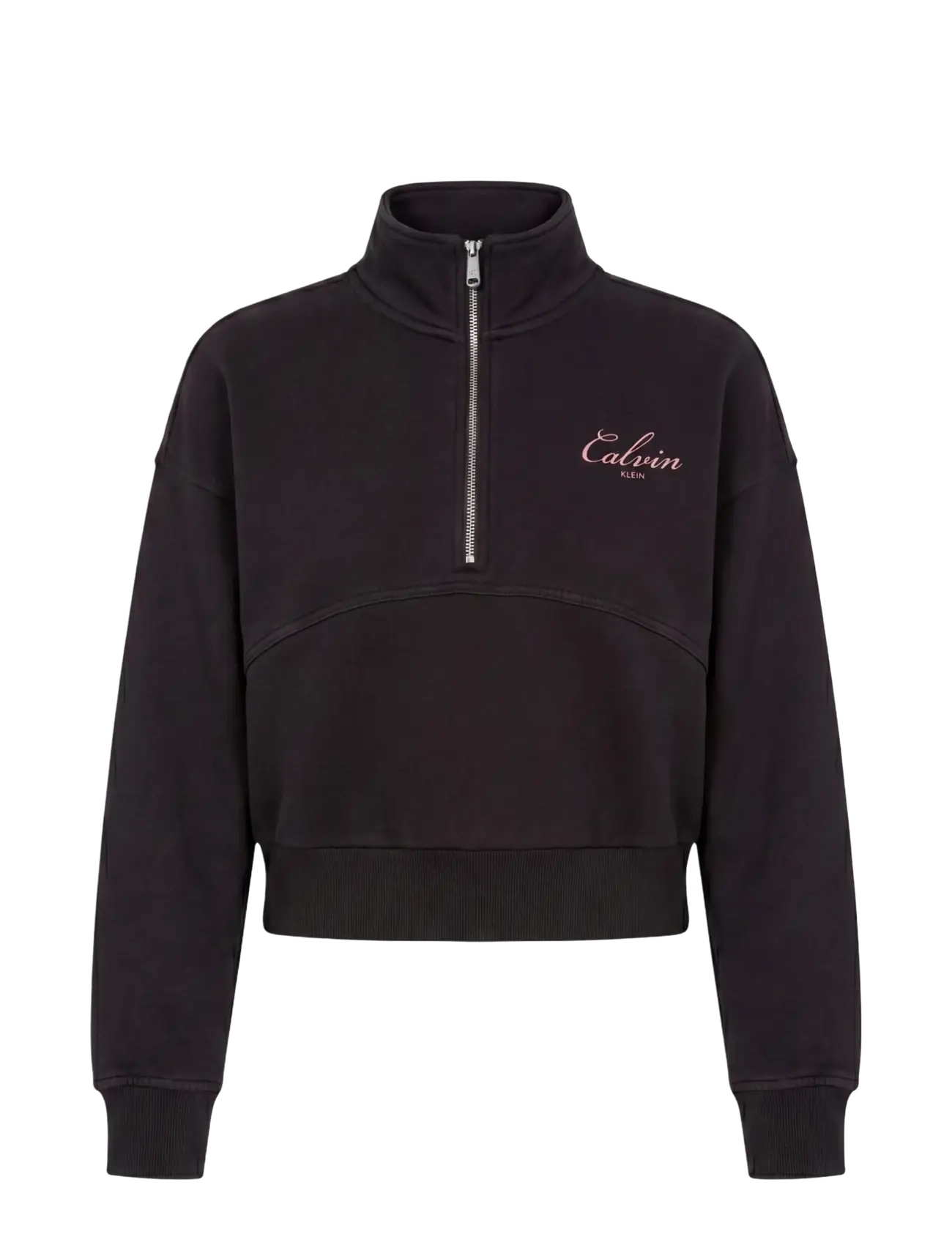 Calvin Klein Jeans LS FRENCH TERRY INDIGO WASH QZ - Tøj - BLACK / black
