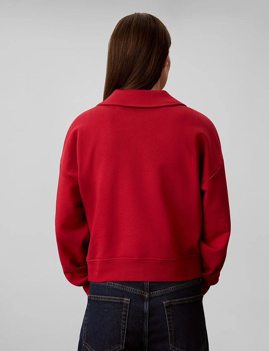 Calvin Klein Jeans - LS MONOLOGO FRENCH TERRY TOP - rio red - 2