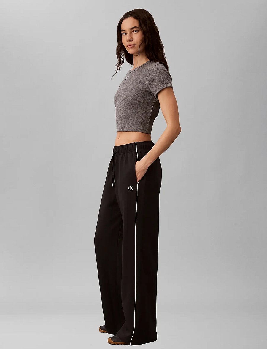 Calvin Klein Jeans - MONOGRAM TERRY CONTRAST PIPING P - vardagsstil - black - 5