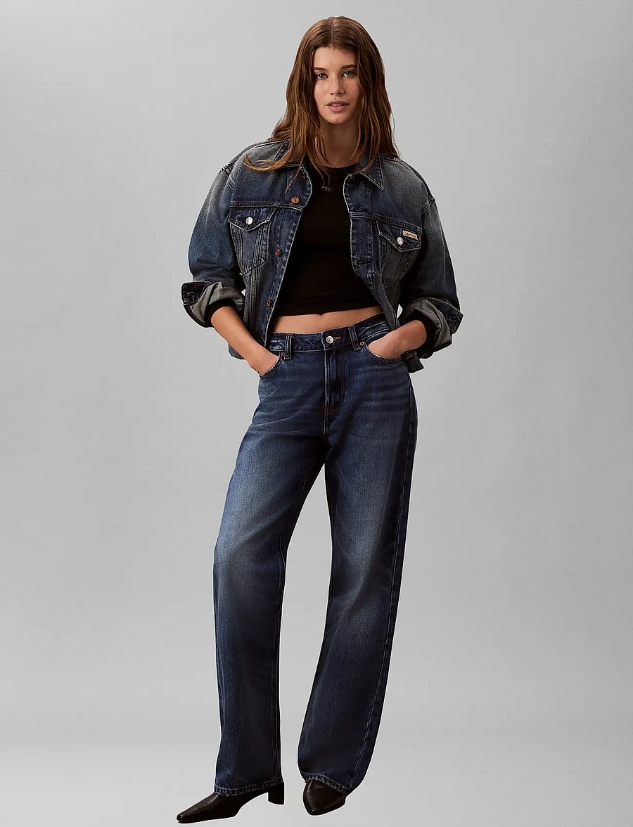 Calvin Klein Jeans - LS WOVEN LABEL SENSUAL DETAIL TO - long-sleeved tops - black - 4