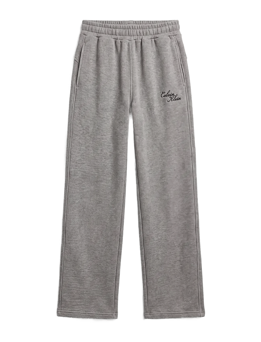 Calvin Klein Jeans - TEXTURED FLEECE WIDE LEG PANT - alltags-style - medium grey heather - 1