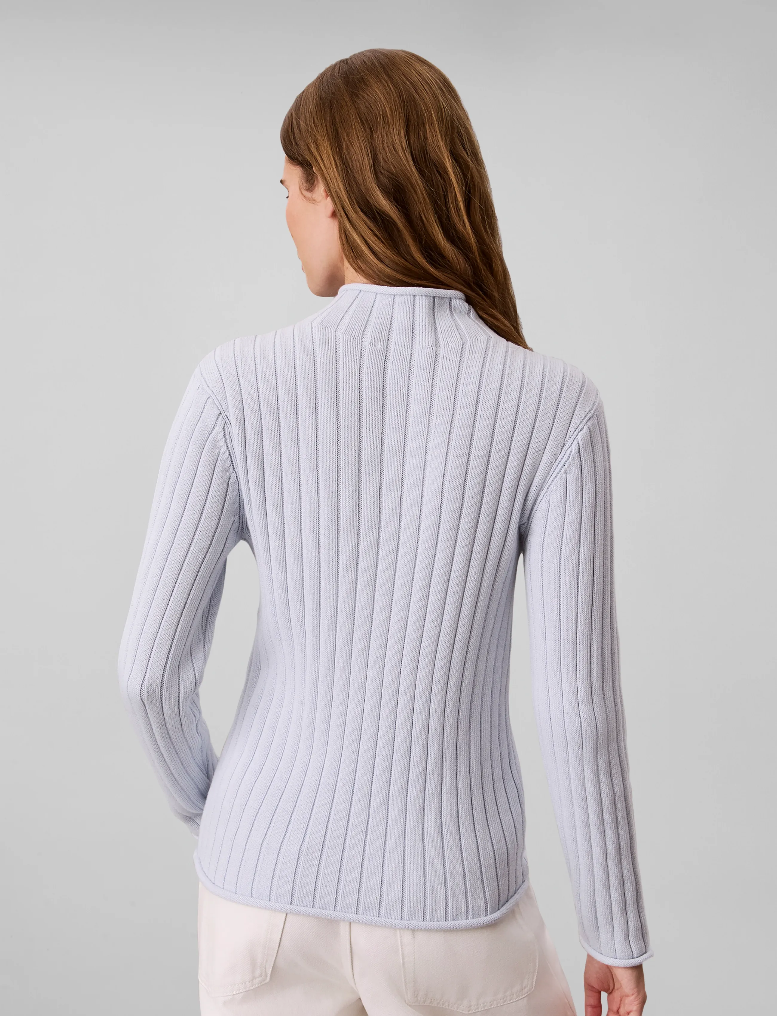 Calvin Klein Jeans - WOVEN LABEL TNECK SWEATER - rullekraver - plein air - 2