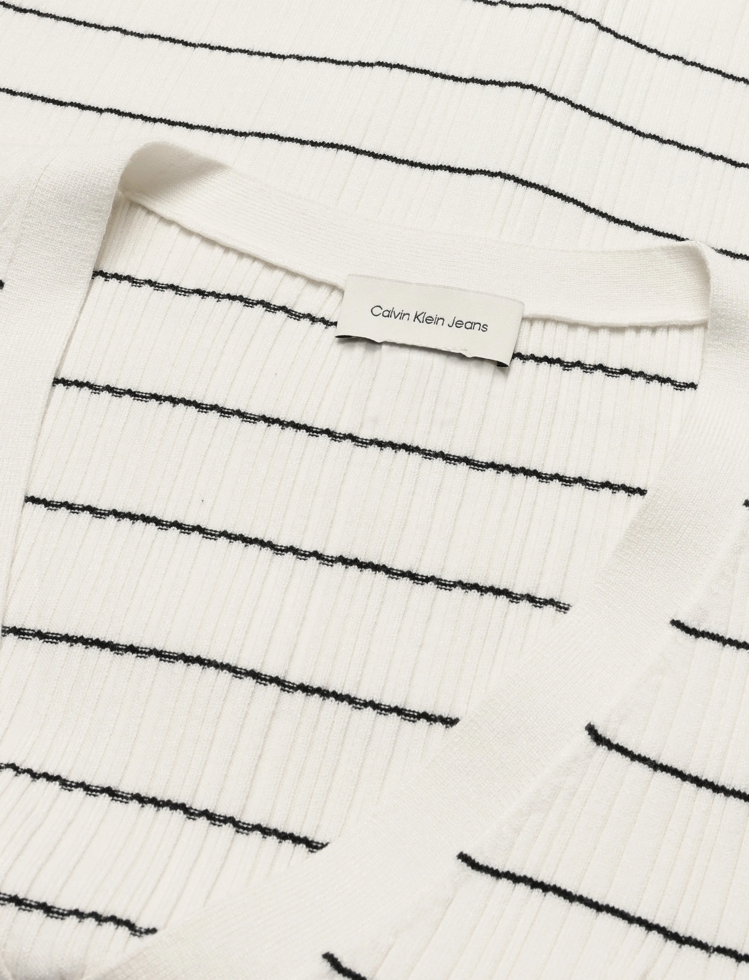 Calvin Klein Jeans - TECH KNIT RIB STRIPE CARDIGAN - tofu - 2