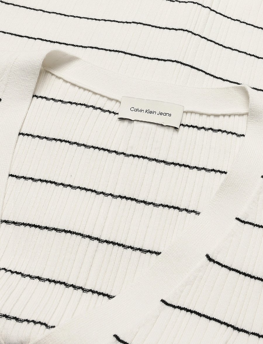 Calvin Klein Jeans - TECH KNIT RIB STRIPE CARDIGAN - cardigans - tofu - 2