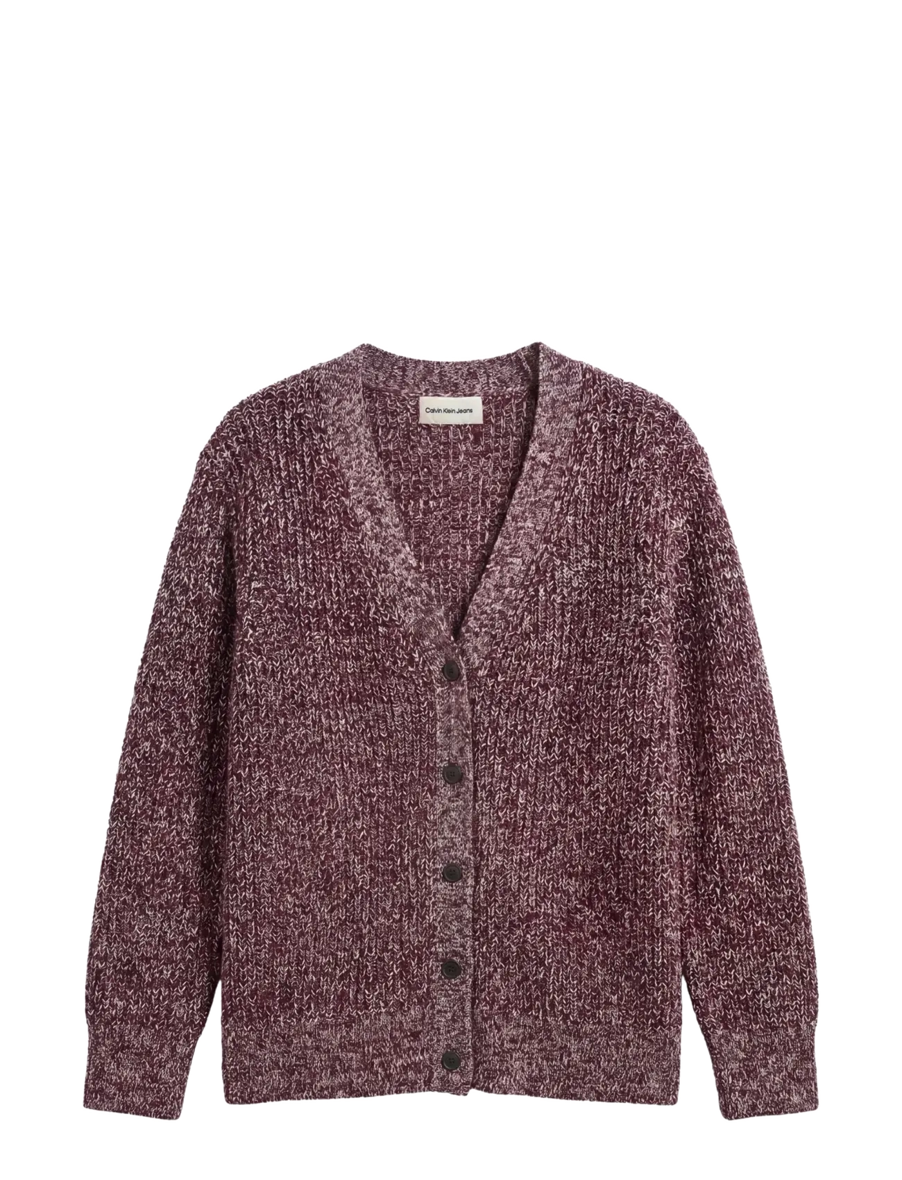 Calvin Klein Jeans - CHUNKY COTTON MOULINE CARDIGAN - cardigans - rhododendron - 1