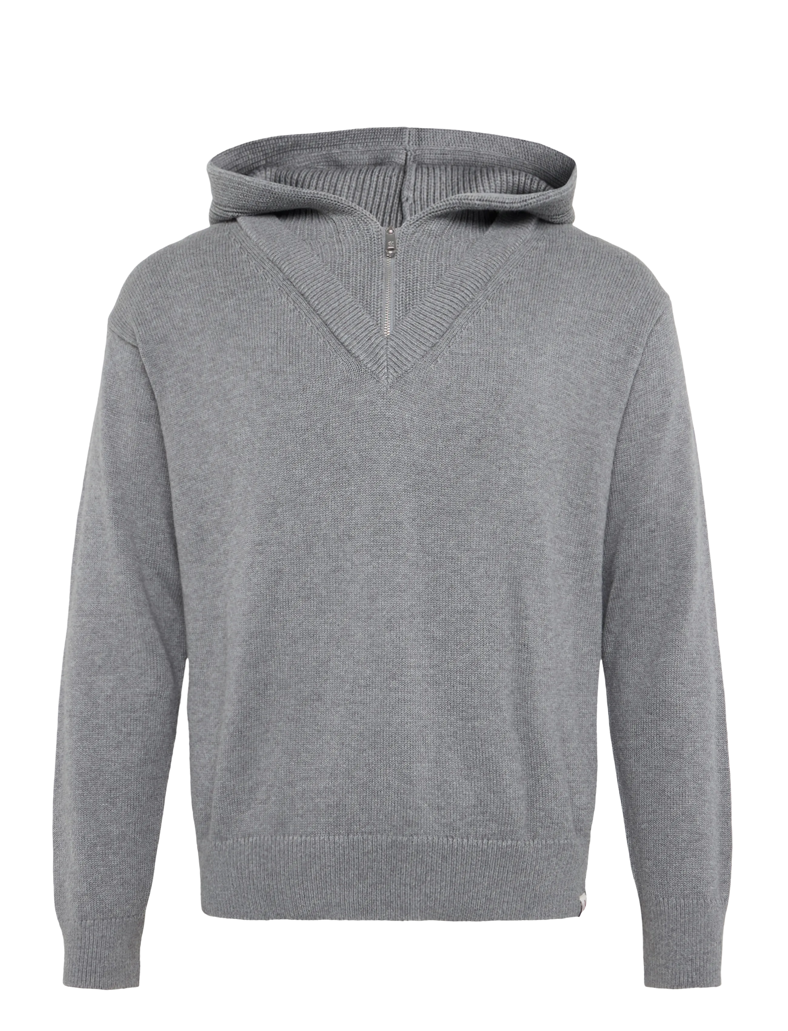 Calvin Klein Jeans CHUNKY COTTON QZ HOODIE - Sweatshirts - B30 GREY HEATHER / grey