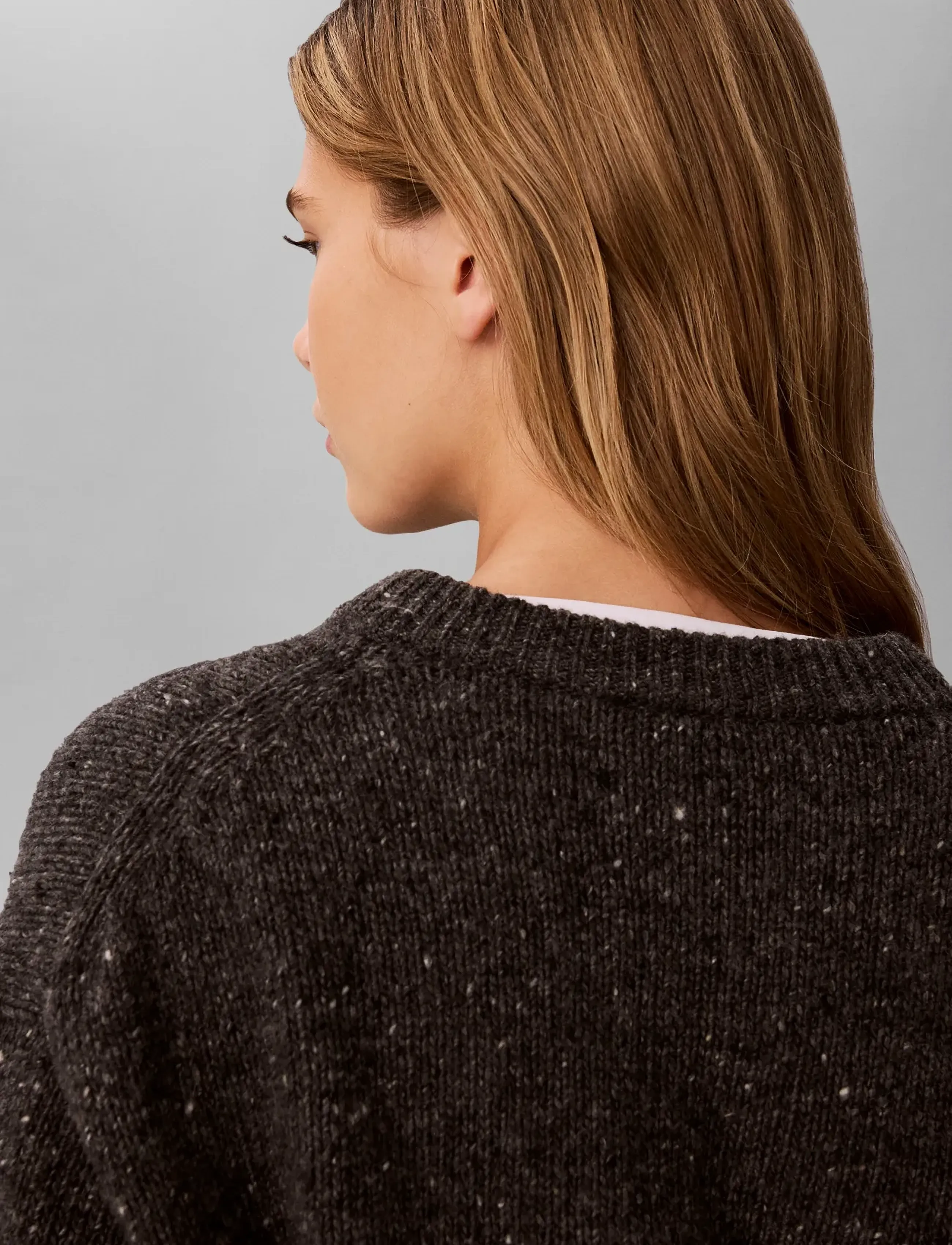 Calvin Klein Jeans - DONEGAL CREWNECK - striktrøjer - gunmetal - 5