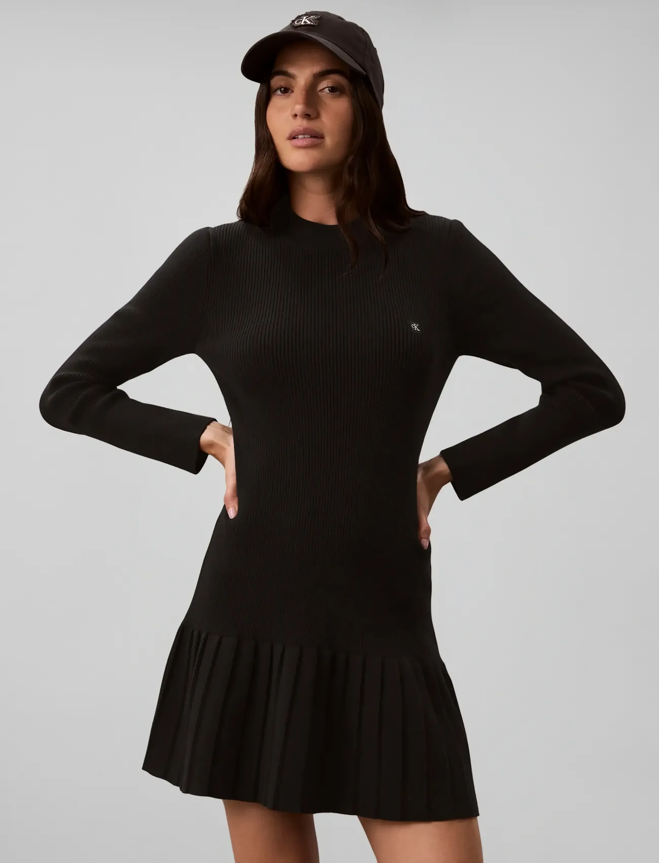Mockneck Ls Minidress