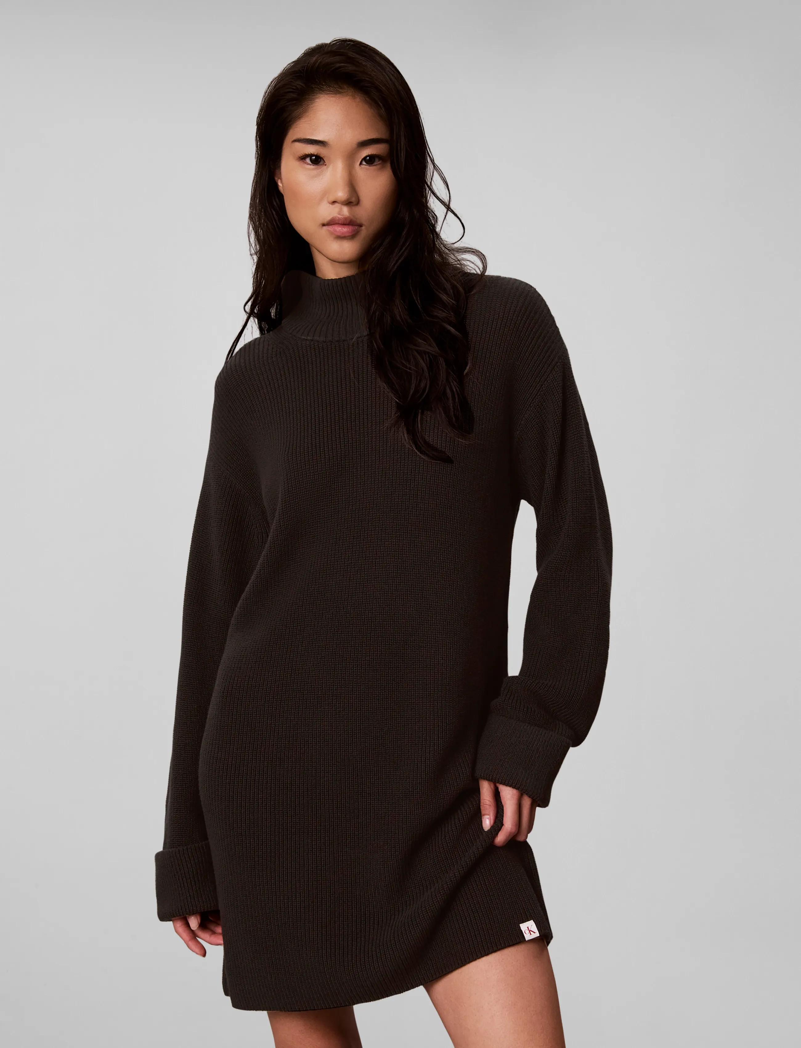 Calvin Klein Jeans - COTTON RIB DRESS - black - 3