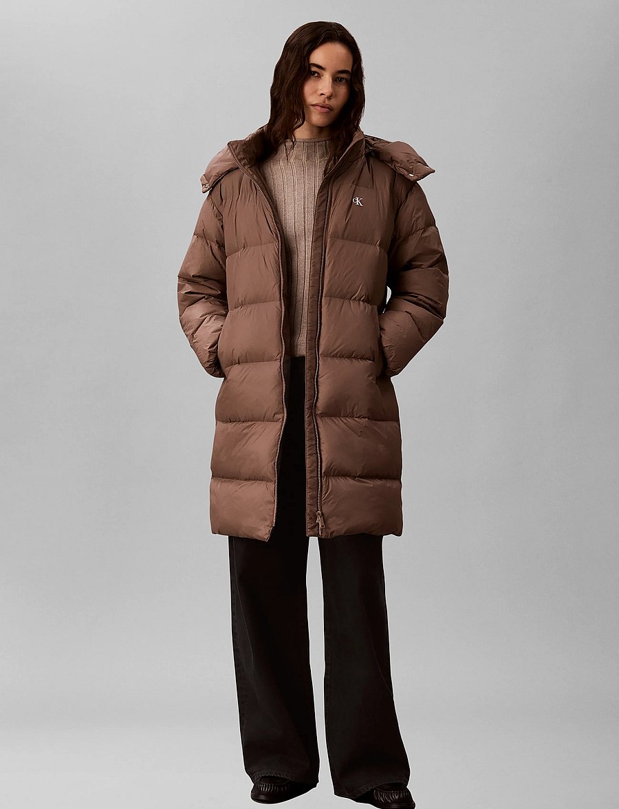 Calvin Klein Jeans - ESSENTIAL MW LONG DOWN PUFFER - winterjacken - sugar almond - 0