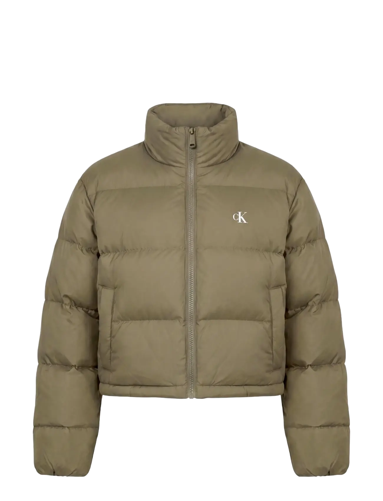 Calvin Klein Jeans - ESSENTIAL MW CROP PUFFER - vinterjakker - dusty olive - 1