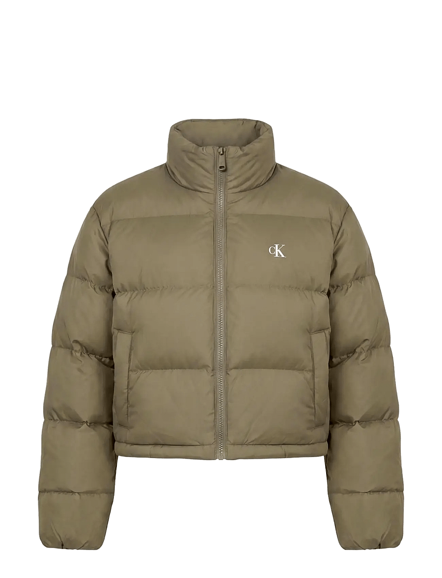 Calvin Klein Jeans - ESSENTIAL MW CROP PUFFER - vinterjakker - dusty olive - 1