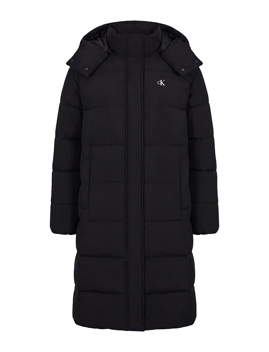 Calvin Klein Jeans - MATTE MW LONG PUFFER - vinterjakker - black - 1